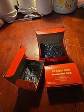 Staples. 3 BOXES OF PAPER CLIPS. 100 In Each Box