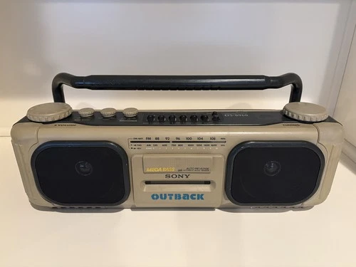 Sony CFS-D960 “Outback” Radio Cassette Boombox w/  Mega Bass – Vintage
