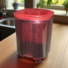 TUPPERWARE A35 SKYLINE 1,5 L ROT TRANSPARENT VORRATSBEHÄLTER KAFFEE TEE