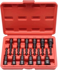12 Pcs Magnetic Nut Driver Set Metric Sae 14 Hex Impact Sockets 12 Pcs Magnetic Nut Driver Set Metric Sae 14 Hex Impact Sockets