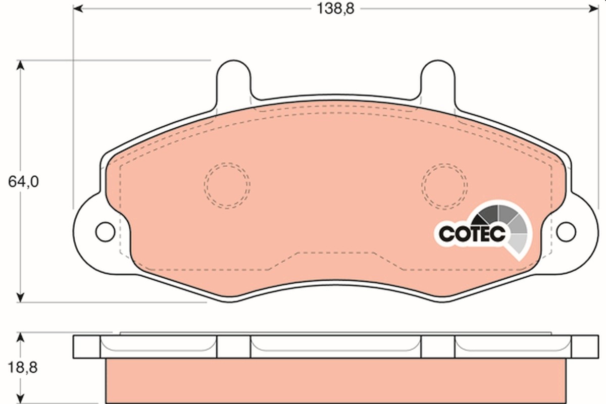 Plaquettes de frein TRW GDB1084 pour freins à disque auto