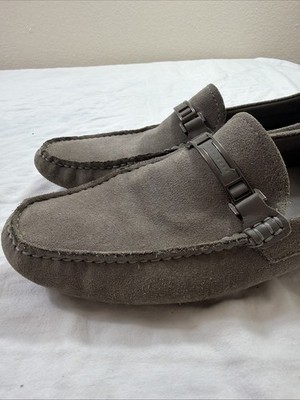 Hugo Boss Drimeto Gray Suede Driving Loafers Shoes Mens Size 10 Hugo Boss Grey Drimeto Moccasin Loafer Suede Leather Men main image 2