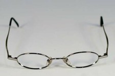 Fossil LATTE Shiny Silver Metal Eyeglass Frames Designer Style Rx Eyewear