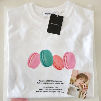 TXT Beomgyu's birthday Bake Shop S/S T-Shirt + 2 Photocards | eBay