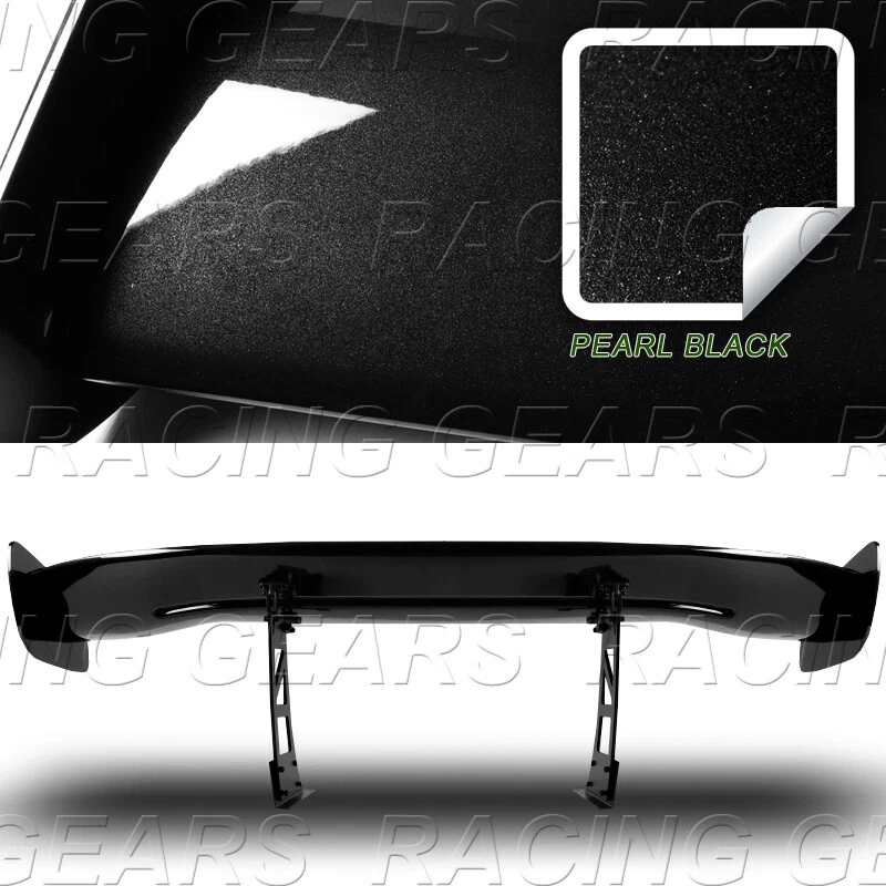 ALERÓN MALETERO TRASERO UNIVERSAL 57" ESTILO GT2 PINTADO NEGRO DOWN FORCE RACING Foto 2 de 4