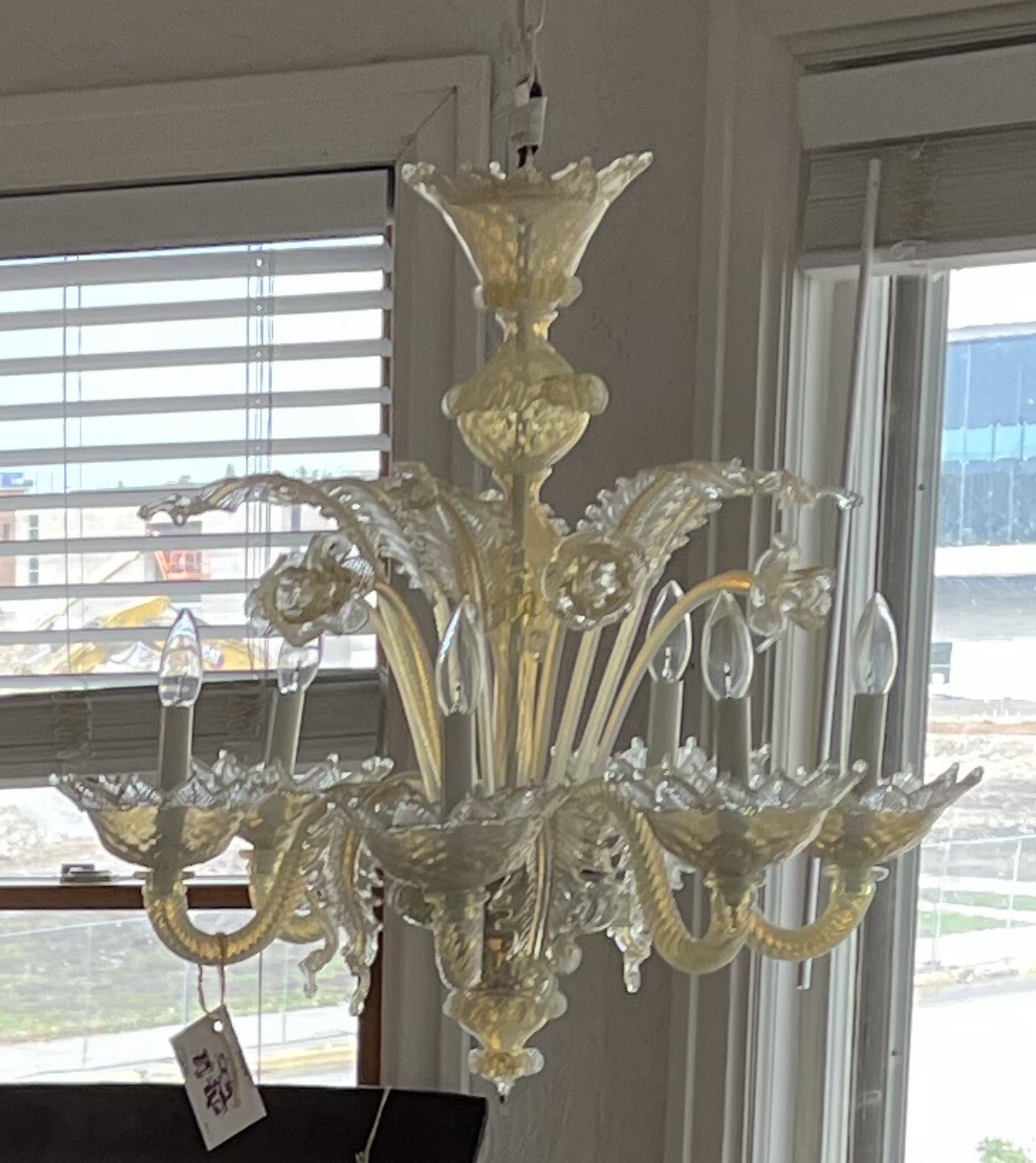 Vintage Murano glass chandelier eBay