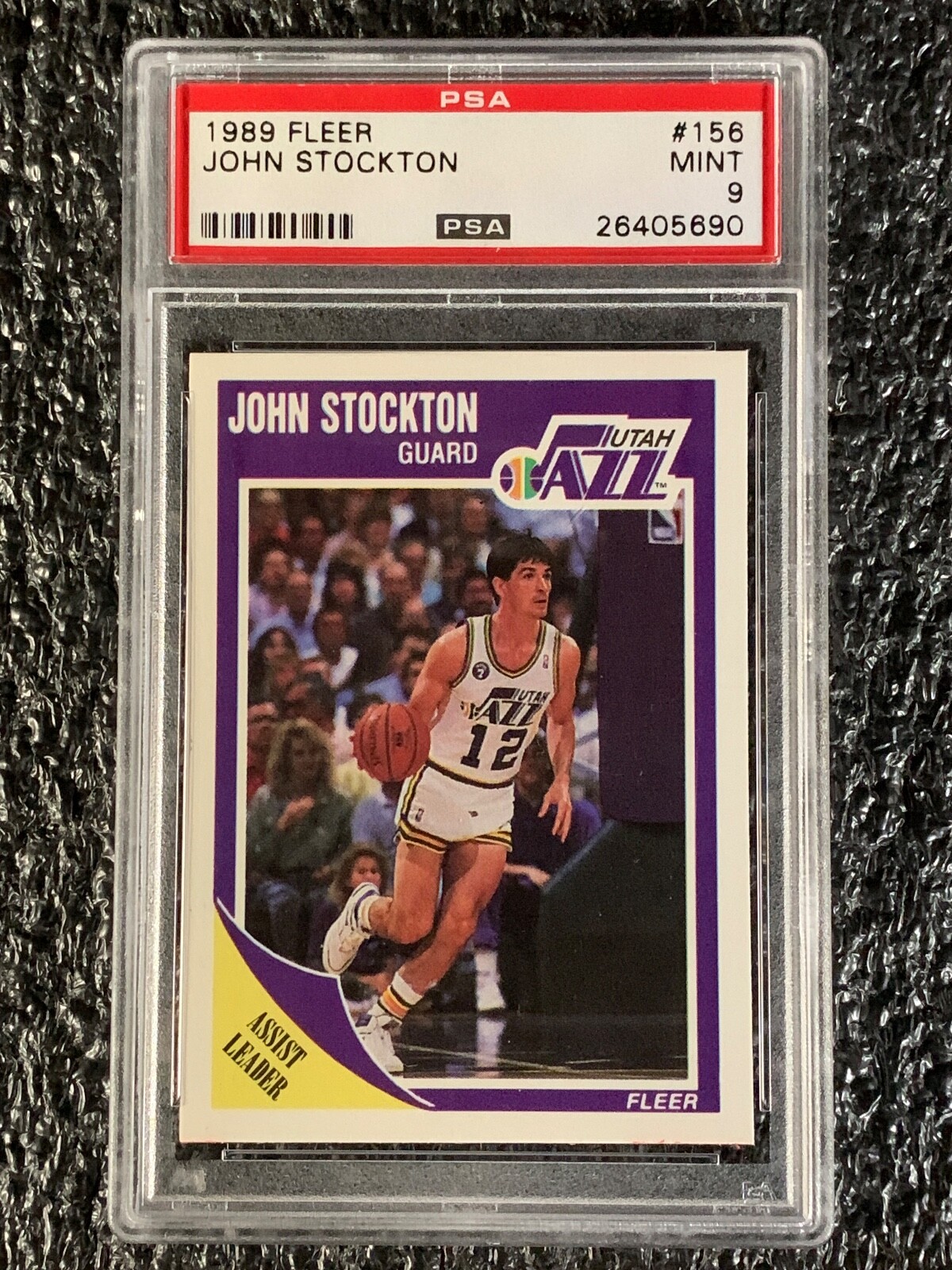 1989 Fleer Basketball #156 John Stockton PSA 9