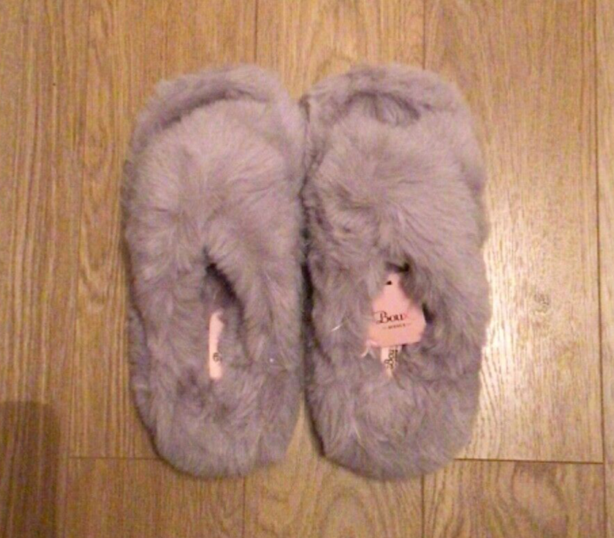 SAOLA Pantofole Boux Avenue Ridge suola fascia incrociata taglia UK 5 6 Medium