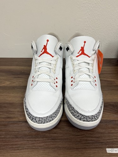 Talla 13 - Jordan 3 Retro Medio Blanco Cemento Reimaginado - Imagen 5 de 10