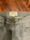 Current/Elliott "The Ankle Skinny" Gray Denim Distressed Jeans, Size 24 — photo 3
