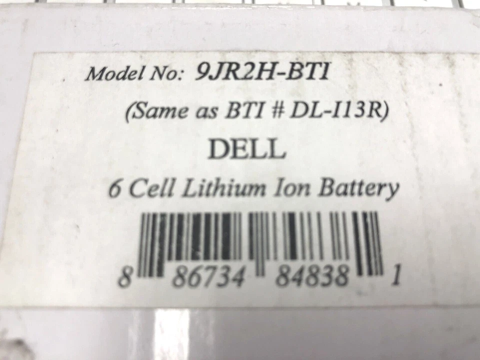 Batería BTI Li-Ion (Dell Inspiron N5010) 9JR2H-BTI ✅❤️️✅❤️️ ¡NUEVA! ¡Caja abierta! Foto 3 de 3