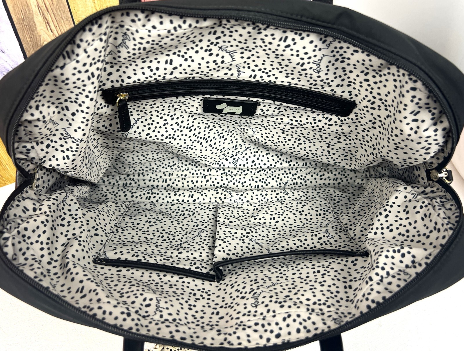 Radley Charleston Large Black Briefcase Laptop Bag Shoulder Bag Work