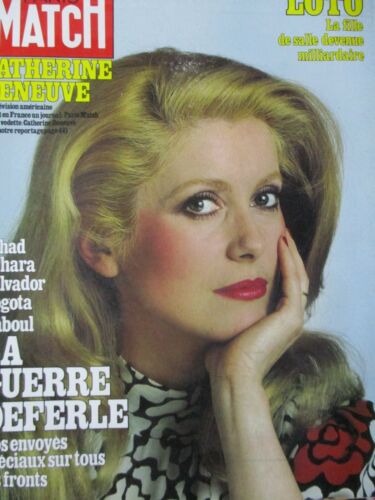 PARIS MATCH 04-1980 / Catherine DENEUVE ; Arlette HENTINGER & Loto ;  - Foto 1 di 1