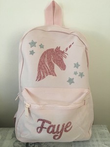 rose gold glitter backpack