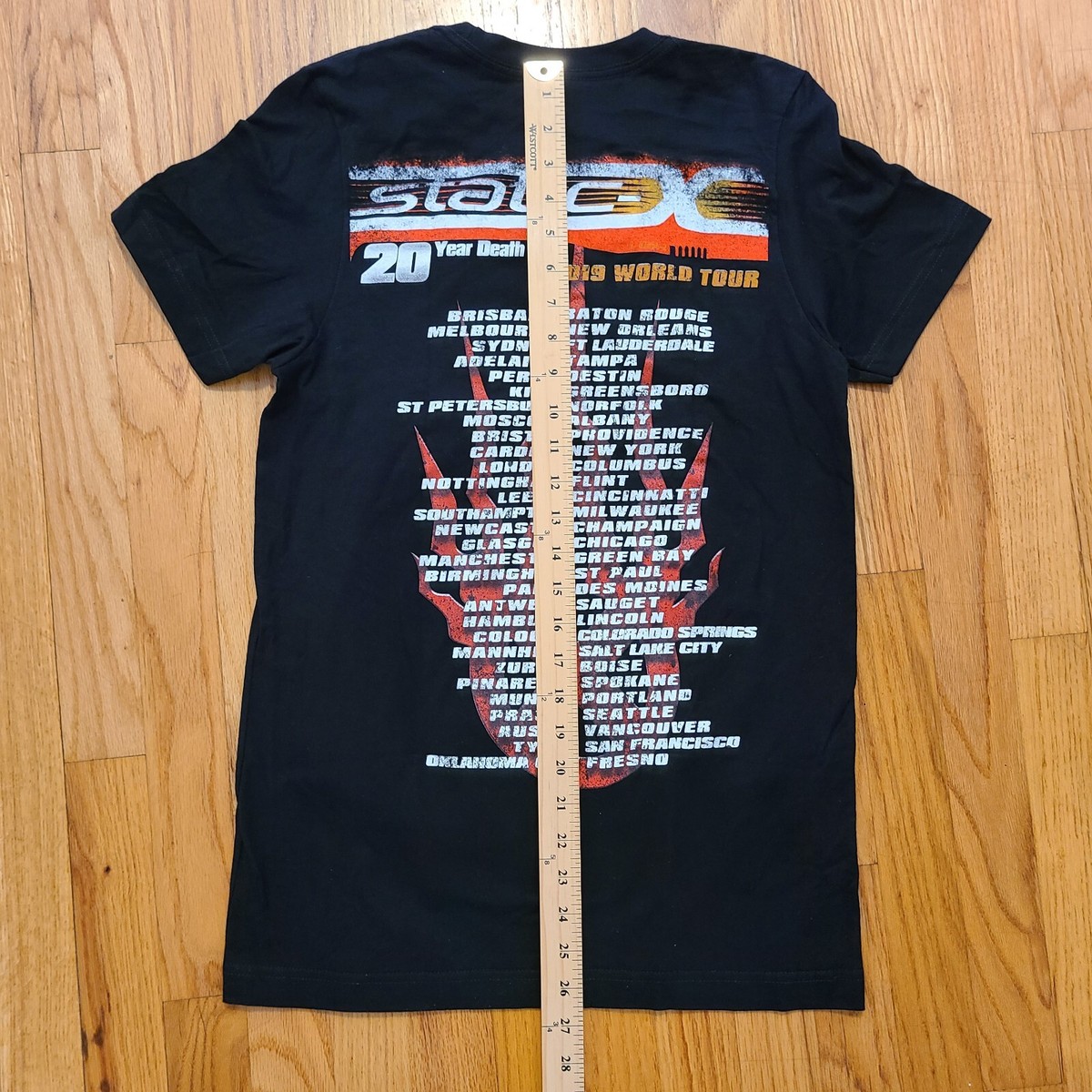 Static-x Wisconsin Death Trip 20th anniversary tour T-shirt S