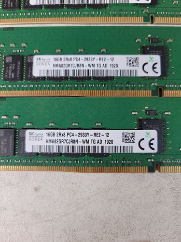 (16) 256GB SK Hynix 16GB 2Rx8 PC4-2933Y-RE2-12 Memory HMA82GR7CJR8N-WM - Picture 2 of 2