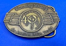 Running Strong For American Indian Youth 40 Year Anniversary Belt Buckle