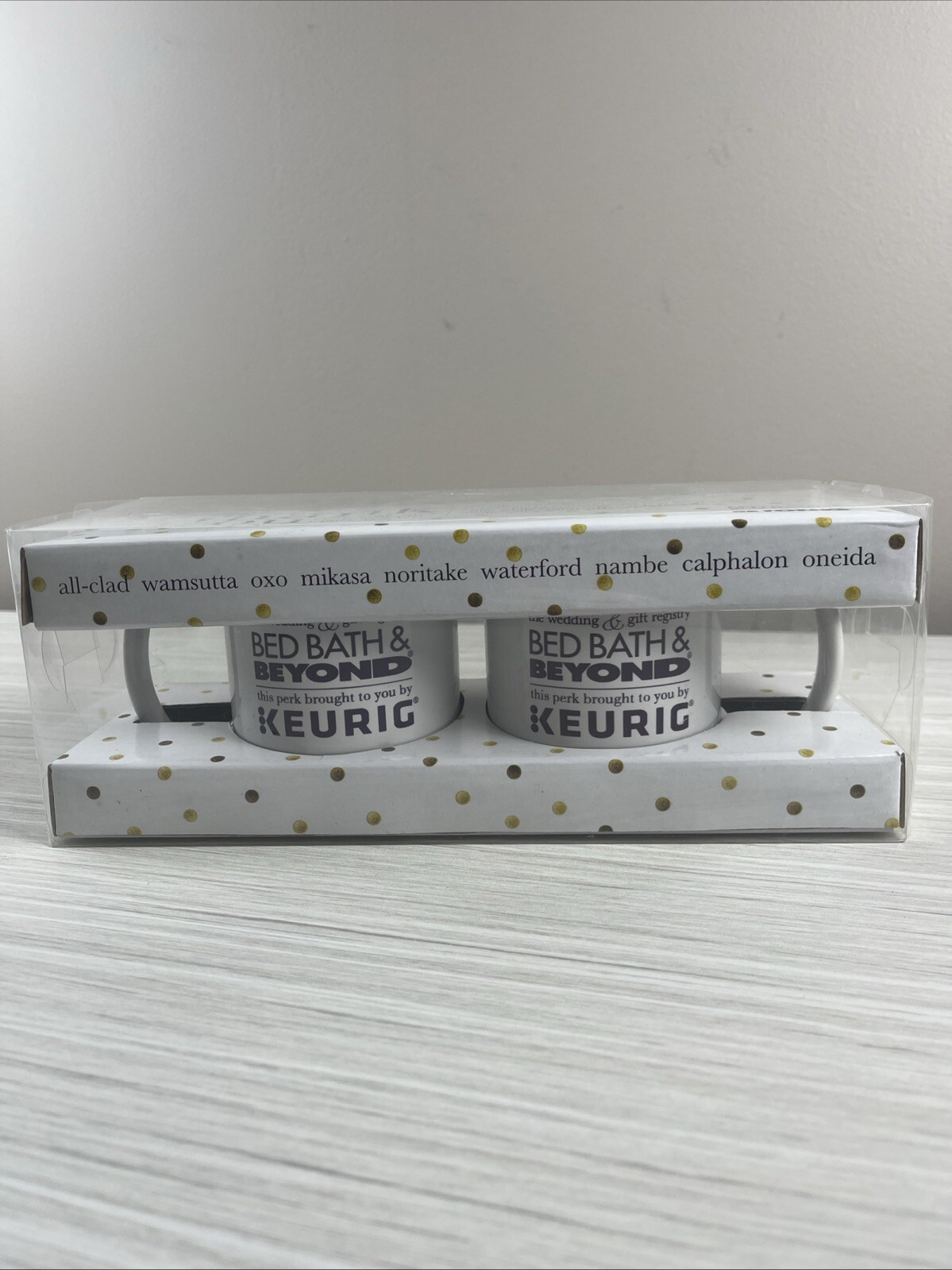 Kate Spade New York 2 Keurig Coffee Mugs Bed Bath & Beyond Sealed Wedding & Gift