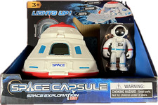 4" Space Capsule Shuttle Exploration Series Lights Up Spaceship Kids Toys