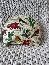 Pottery Barn Cosmetic Make Up Bag Holiday Christmas Monogrammed "M"