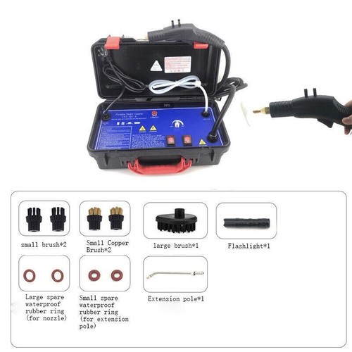 Comercial Nuevo Limpiador de Vapor Portátil Máquina de Limpieza de Tapicería de Coche 220V 3000W - Imagen 2 de 11