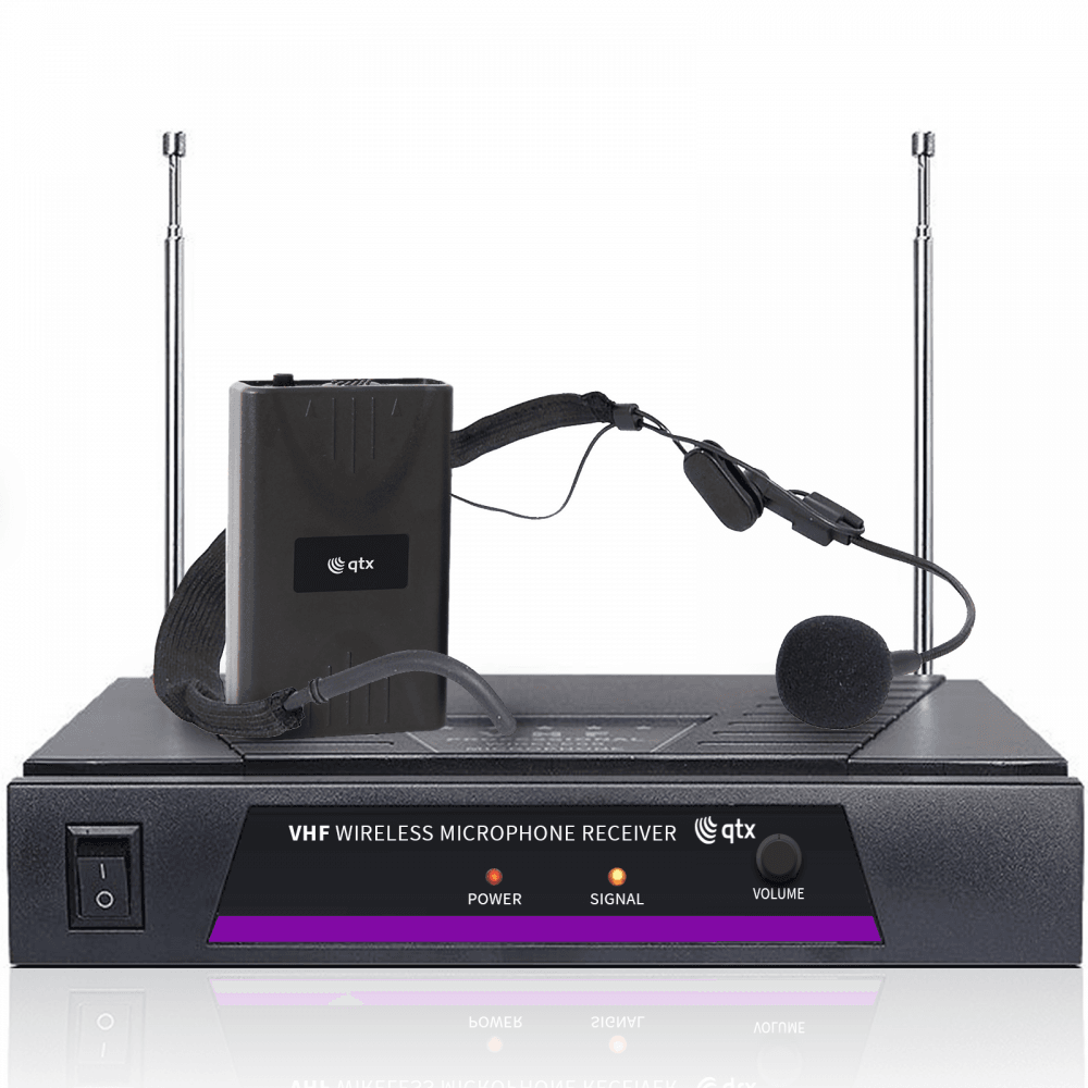 QTX VN1 Neckband Headset Microphone 174.5Mhz VHF Wireless System