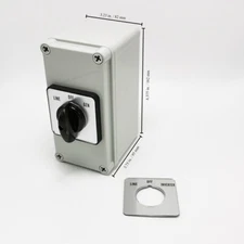 40A Manual Transfer Switch Line-Off-Gen for (2)120V or (1)240V Device, UL Listed