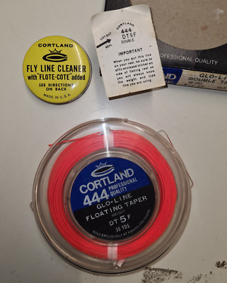 Cortland 444GL Glowline DT5 30yds Fliegenschnur nagelneu inc Flyline Cleaner