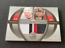 2003-04 SPGU Double Threads Alexei Zhamnov Jocelyn Thibault PATCH 34/60 (D948)