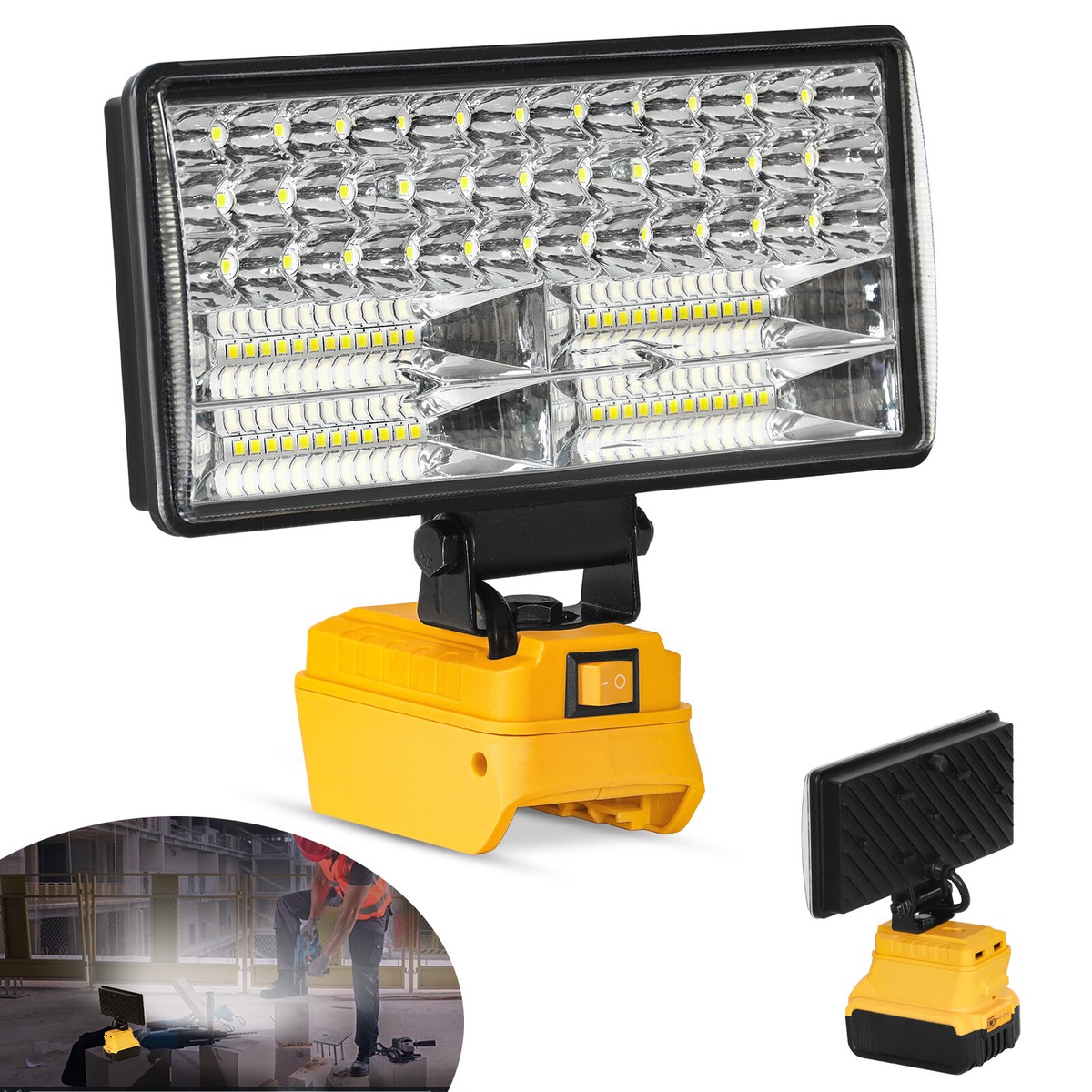 LED Work Light Suitable For DeWalt 20V 60V MAX XR DCB205 Li-Ion