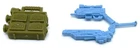 Recoil - GI Joe 1989 Accessories Claymore Mines Pack & Machine Pistol Gun Hasbro