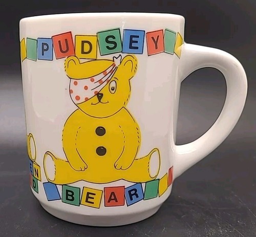 4 x BBC Children in Need Pudsey Bear Tassen Vintage Sortiment von 1986 SET B - Bild 6 von 8
