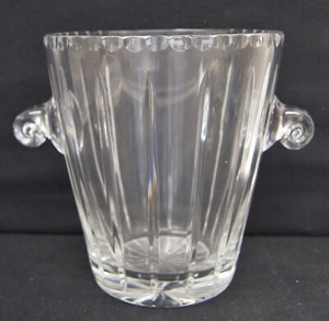 BLOCK Crystal Champagne Ice Bucket 9" POLAND HEAVY