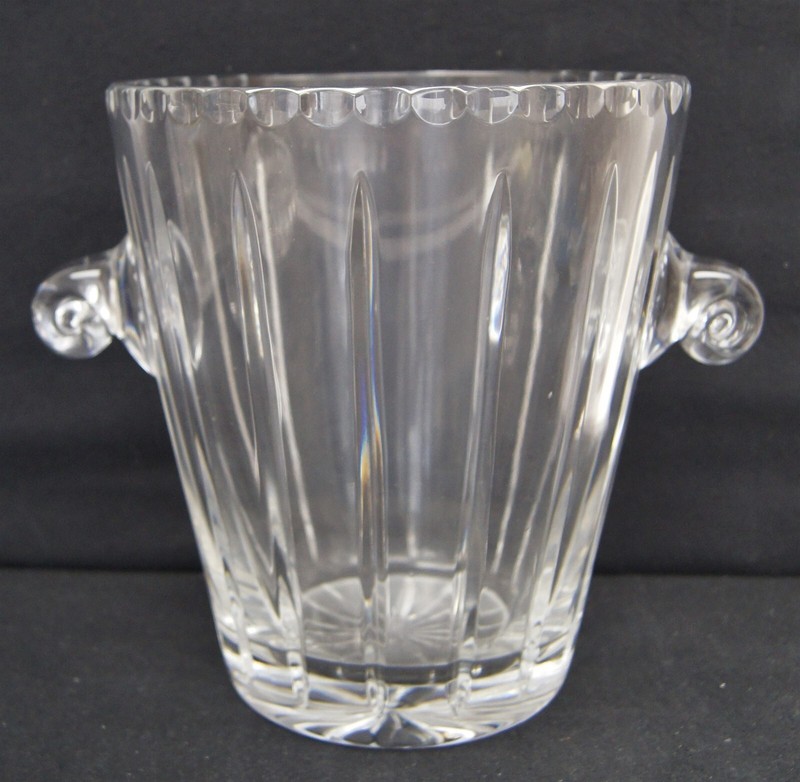 BLOCK Crystal Champagne Ice Bucket 9" POLAND HEAVY