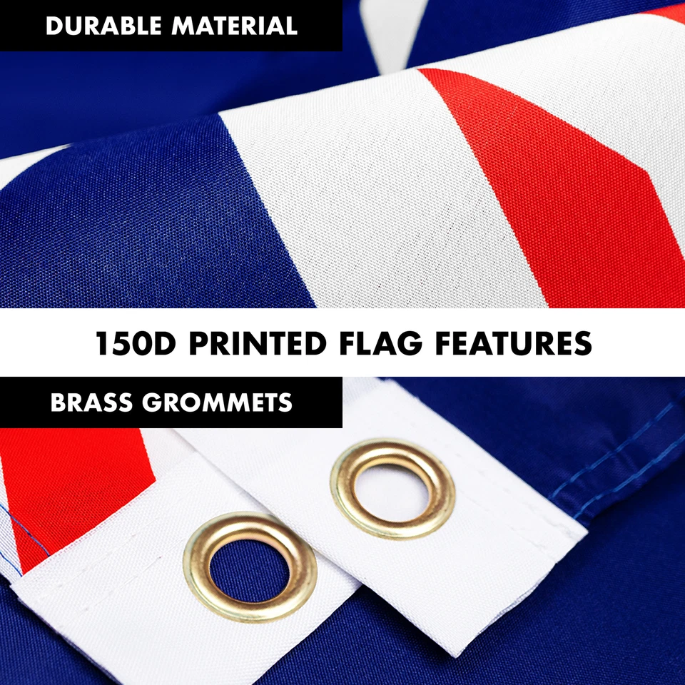 NUEVO G128 Juego de Bandera y Asta de Bandera de Australia, 6FT Poste Negro y 3x5FT 150D Bandera Foto 4 de 4