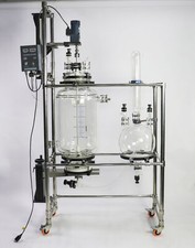 20L Laboratory Crystallization Reactor Jacketed Glass Reactor Filter 5μm 110V 