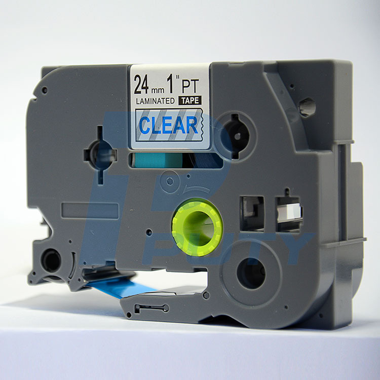 New Compatible for Brother TZ-153 P-Touch 24mm Blue on Clear TZ153