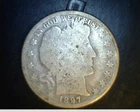 1897 US Barber Half, Average Cir Grade, .3617 oz Silver  (US-4278)