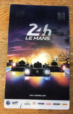 24 Hours of Le Mans Ticket 2022 Laminate Pass Auto Racing Sports Car Race