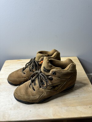 Vintage Reebok Mid Womens Size 9 Brown Outdoor Hiking Trail Boots Shoes Suede
