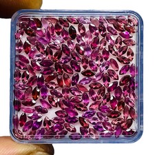 200 Pcs Natural Rhodolite Garnet 4x2mm Marquise Cut Loose Untreated Gemstones