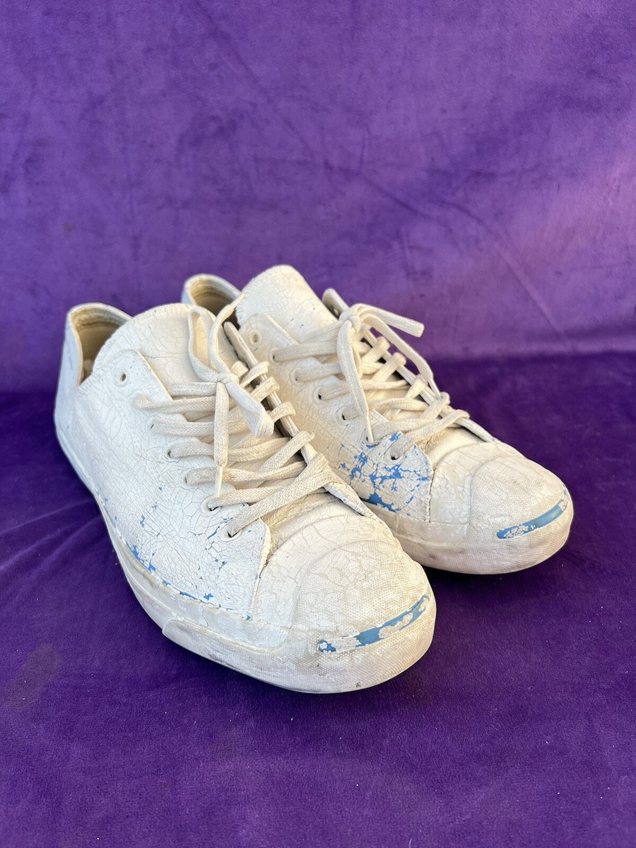 Converse Maison Margiela Men's 13 White Blue Leather Lows Sneakers