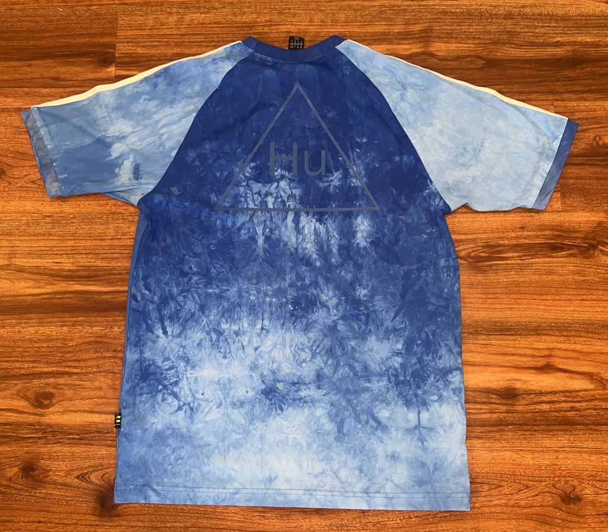 Pharrell Williams ADIDAS jersey Shirt Medium Blue Soccer Track Tie