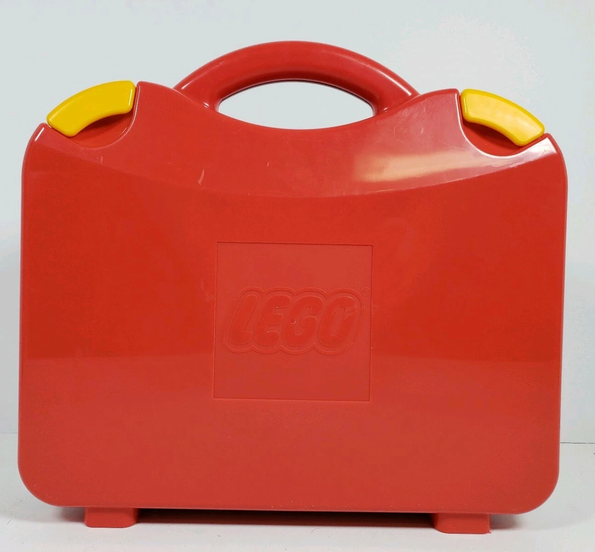 LEGO Red Hard Plastic Carrying Carry Case Storage Box w/ Handle (No  Dividers)