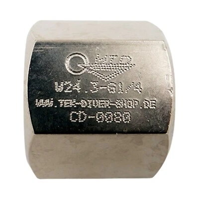 HIGH TECH DIVING Adapter Stickstoff W24 Innengewinde - G1/4" Innengewinde