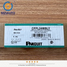 Mini Com Modular Patch Panel For Panduit CPPL24WBLY w/ Faceplates Fits Cat 6, 5E