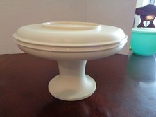 Vintage Tupperware 3 Pc Serve It All Pedestal Pie Cake Stand 1531 1532 1533