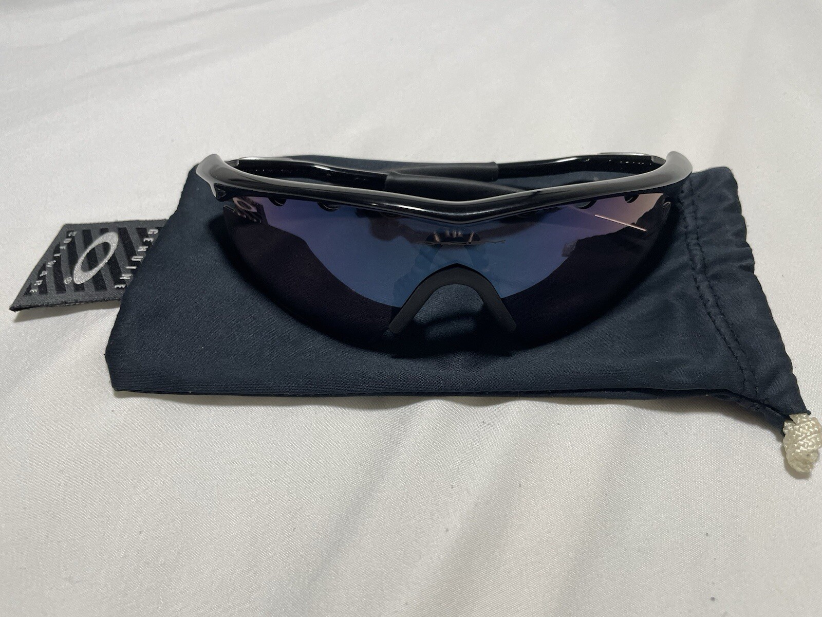 Oakley M Frame Jet Black Sunglasses G30 Iridium Vented Strike