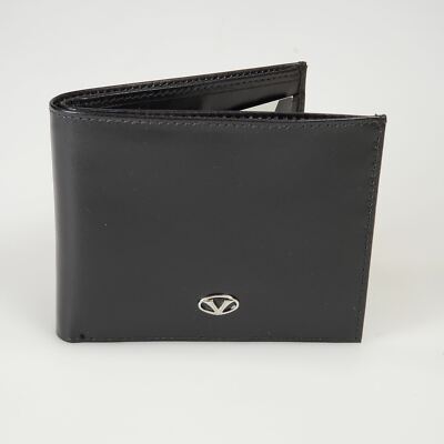 Visconti Pen Leather Horizontal 6cc Wallet - Made in Italy