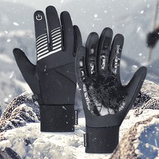 Winter Windproof Fleece Lining Warm Gloves Touchscreen Waterproof Non-Slip Glove